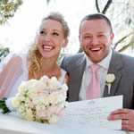 Perth Wedding Couple who hired Showtime Limo for their Wedding Limousine in Perth WA. Wedding Cars are an important part of the wedding day as it provides the bridal party access to all locations in Perth for Wedding Photos